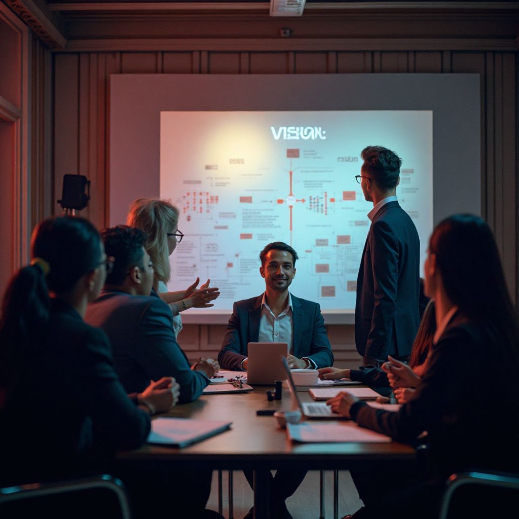 Viziunea companiei ilustrată grafic